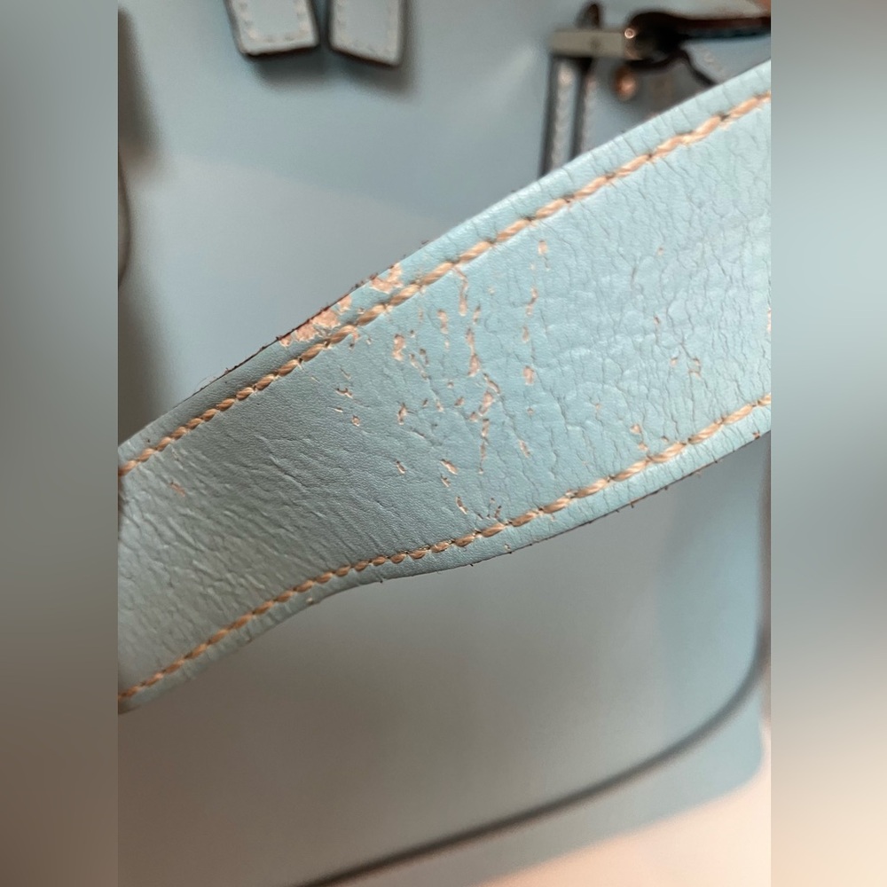 Alberta di Canio leather bag light blue - Picture 12 of 15